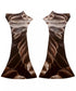 Feather Print Mermaid Dress